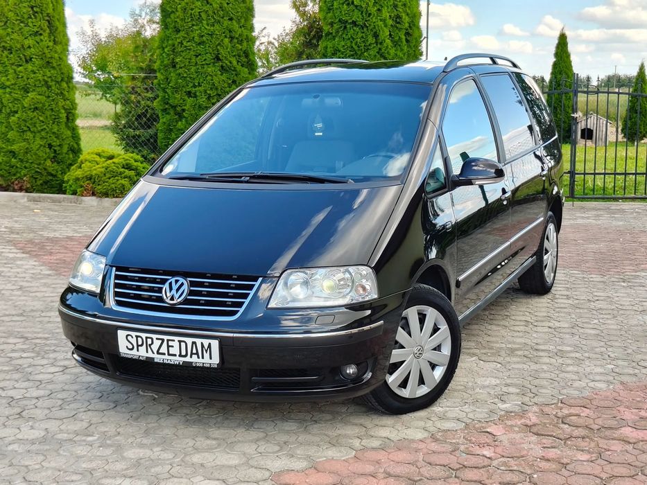 Volkswagen Sharan 1.9TDI UNITED Xenon Automat Chromy Navi 7 Osobowy Grzane Fotele Hak !