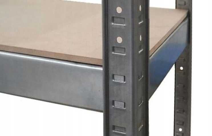 Стелаж металевий збірний на зацепах етажерка полиця МДФ стеллаж металл