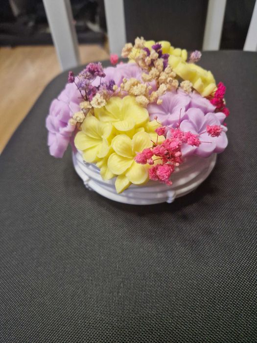 Ręcznie robiony bukiet mydlany