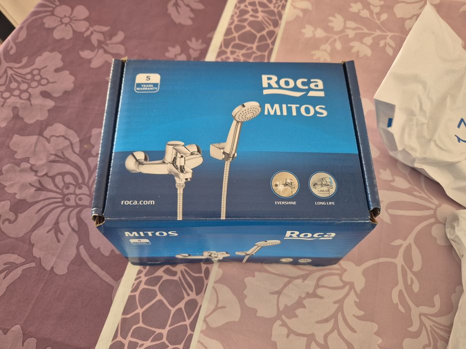 Torneira para banheira monocomando cromado Roca Mitos