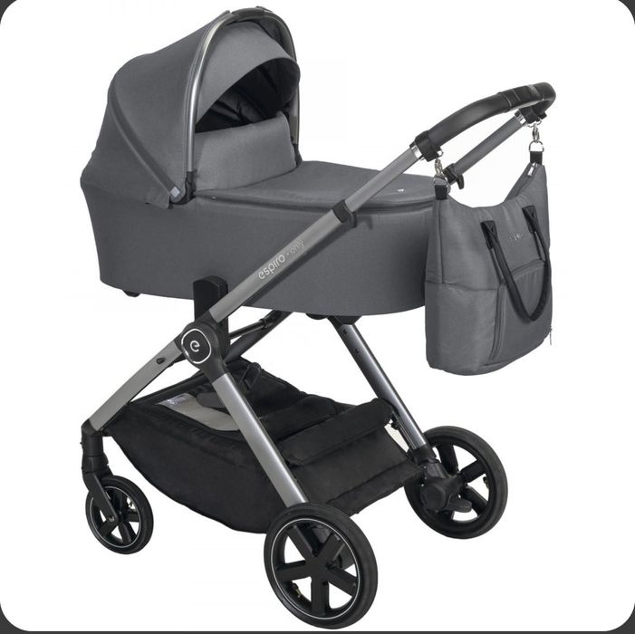 Коляска 2 в 1 Espiro Only New 17 Graphite street (silver frame