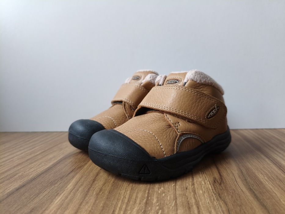 Buty Keen Kootenay zimowe skórzane ocieplane dziecięce rzep 23 14,5cm