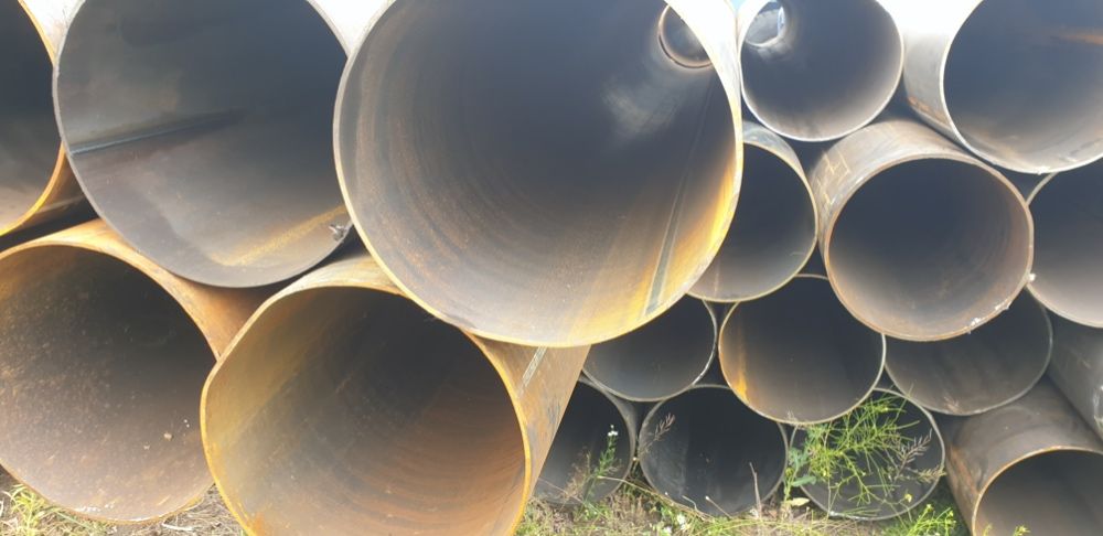 Rury stalowe, rury osłonowe, komin, wał łąkowy, walec, podpory, pale