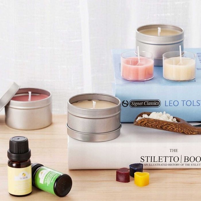 80w1 XXL Duży Zestaw Do Robienia świec Sojowych Wosk DIY Na Prezent