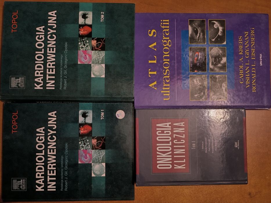 8 książek medycznych Kardiologia interwencyjna Atlas ultrasonografii