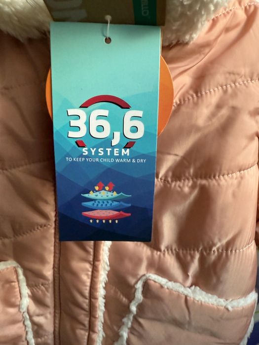 Kurtka zimowa dla dziewczynki r.68