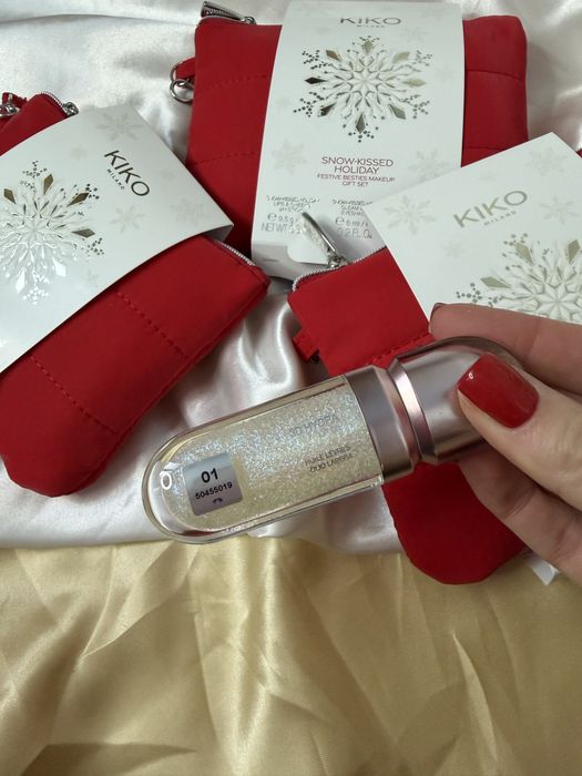 Набір kiko milano snow-kissed holiday festive besties make up gift set