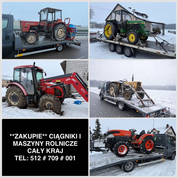 Skup Ciągnik rolniczy Ursus zetor mf prasa Belujaca Sipma Krone i inne
