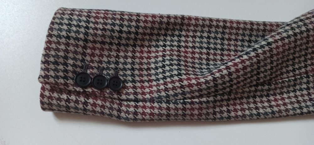 Marynarka w pepitkę z domieszką wełny H&M, rozm. 38, jak nowa