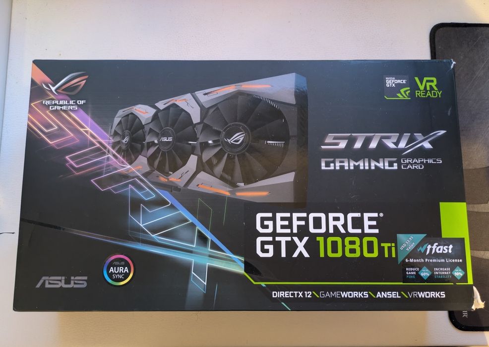 Nvidia Geforce GTX 1080 Ti 11gb Asus Rog Strix