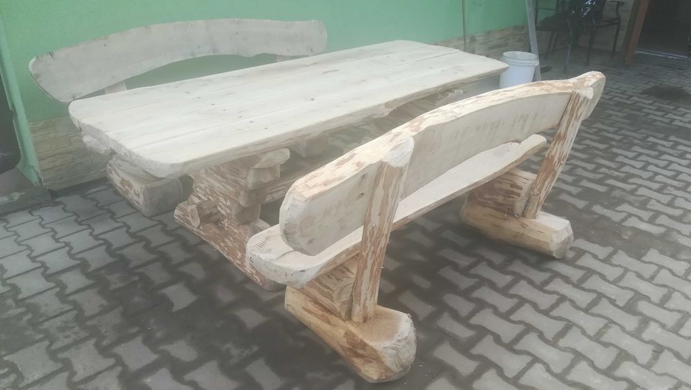 Zestaw mebli ogrodowych dąb