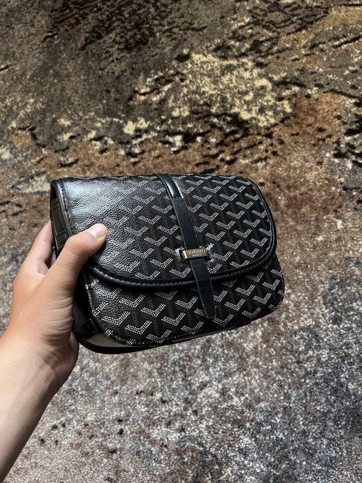 Сумка через плече Goyard чорна | месенджер Goyard