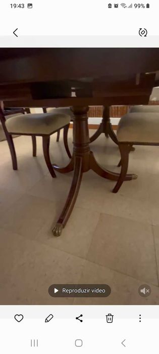 mesa de Jantar e cadeiras Caires