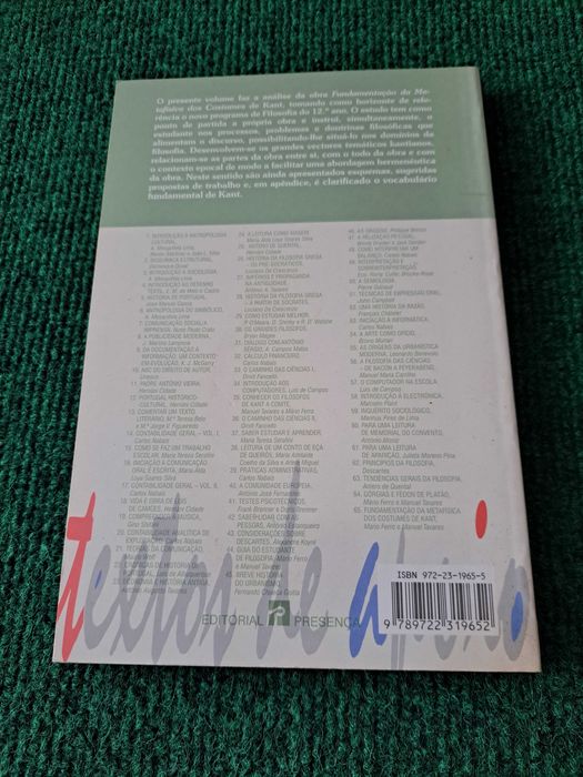 Análise da Obra Fundamentação da Metafísica dos Costumes de Kant