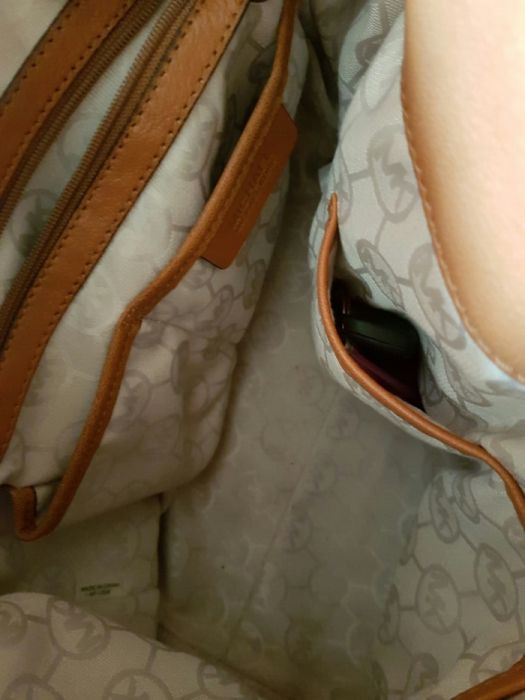 Michael kors - mala pele camel original