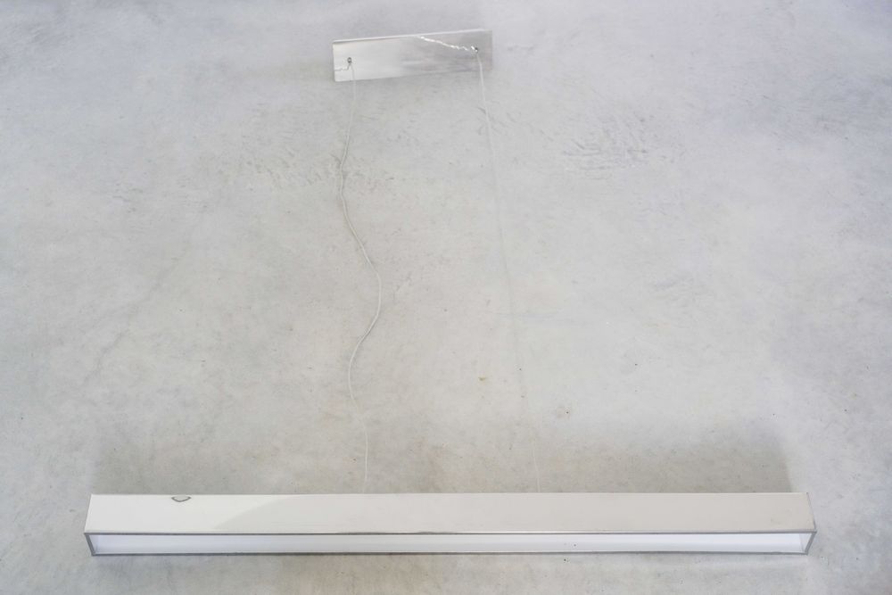 Elegant Hanging LED Dinner Table Lamp – Chrome Finish (95cm Wide)