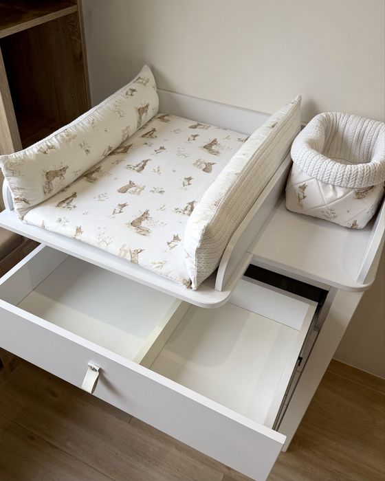 Пеленальний матрац з пелюшкою + корзинка