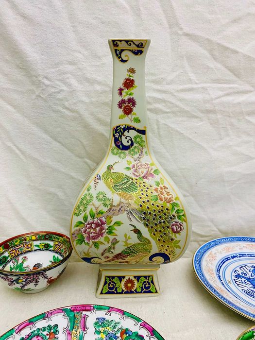 Jarra Quadrada "Butterfly 103" - The Leonardo Collection - Pavão