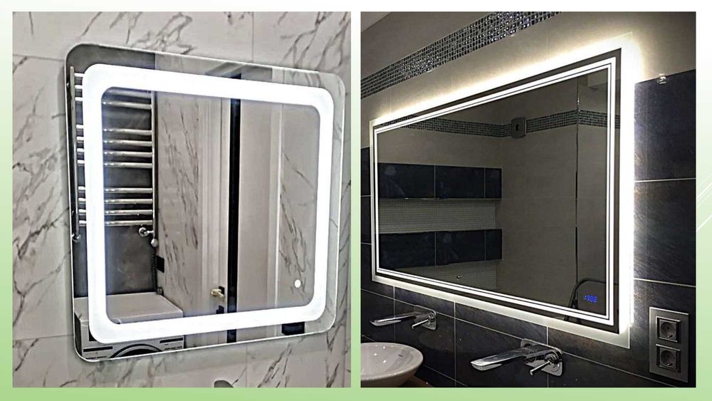 Дзеркало з LED підсвіткою в ванну з поличкою Зеркало с  подсветкой !!!