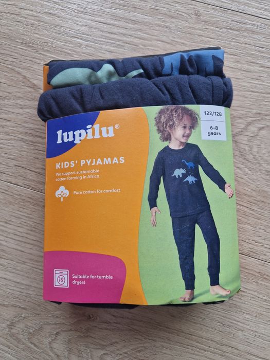 Piżama dziecięca 100%bawelna nowa nowa Lupilu 122/128