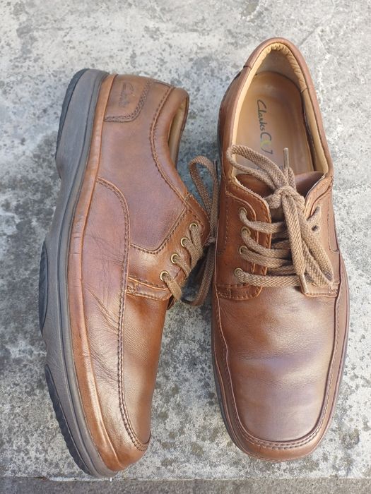 Чоловічі шкіряні туфлі  Clarks 43-44розмір (устілка  28,5см)