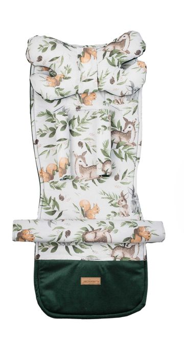 Wkładka do wózka spacerówki dwustronna motylek + osłonki Jackmar