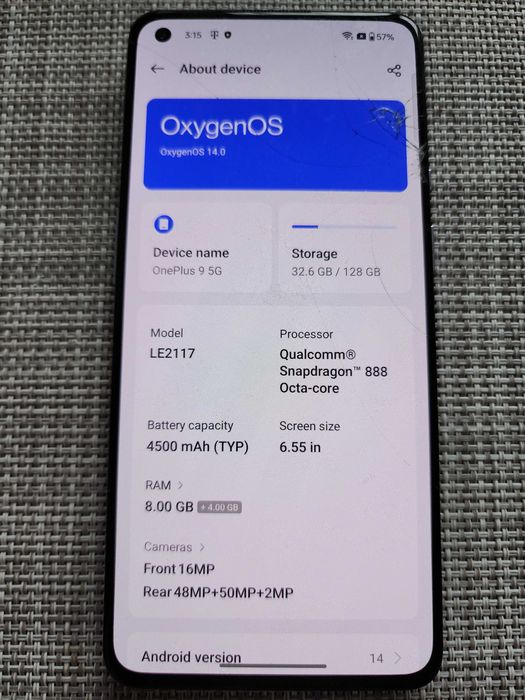 OnePlus 9 Дисплей, плата під переклейку. див фото.