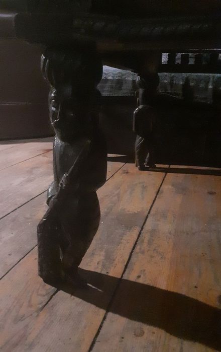 Ciężki, orientalny, duży  stół ława drewniany 180 cm /100 cm.