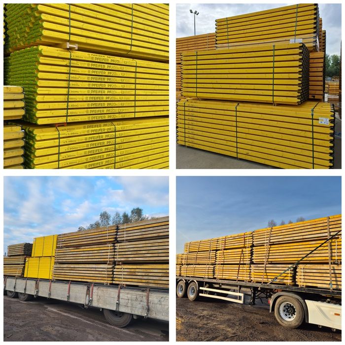 NOWE Stemple budowlane metalowe podpory sztyce Szalunki stropowe Doki