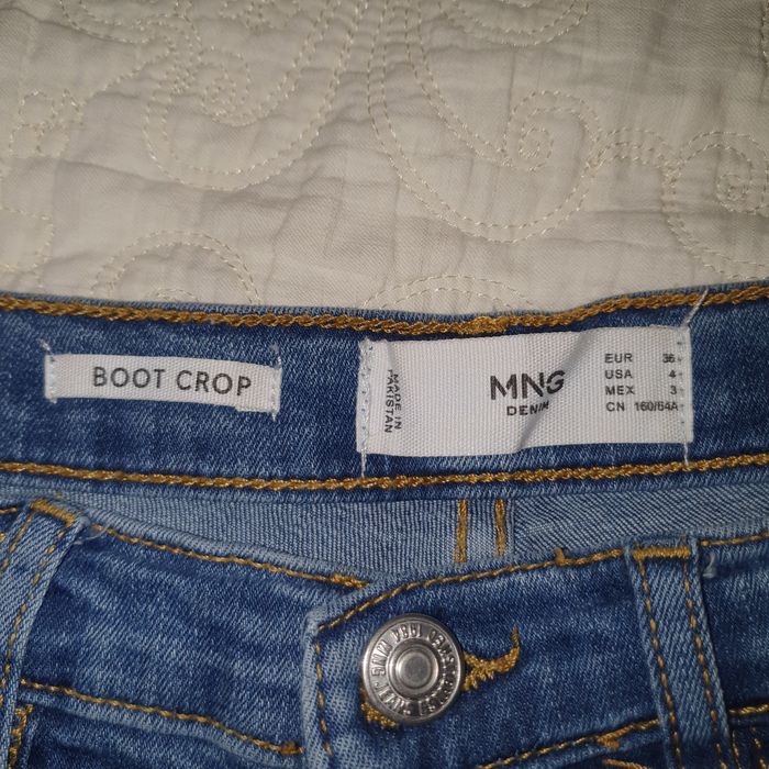 Mango MNG denim jeansy, rozmiar 36, Boot Crop