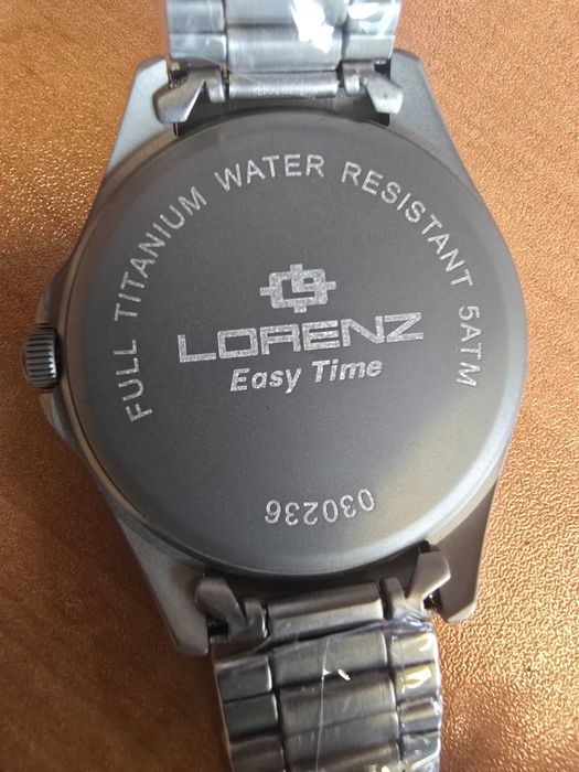 Relógio Lorenz Titanium Homem -100% NOVO, Nunca Usado - Ref. 30236CC - Super Leve