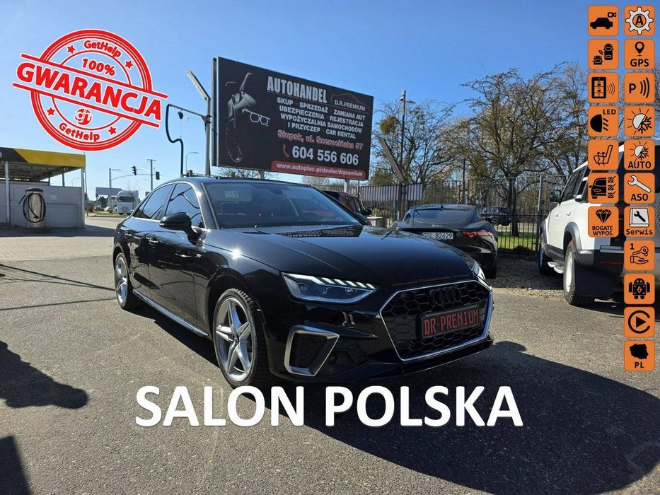 Audi A4 Limousine 2.0 TFSI 204 KM, Automat, Łopatki, Full LED, Asystent Parkowania