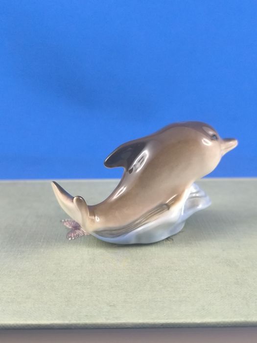 Delfin Scitalis Astrachań #porcelana #Rosja #ozdoba