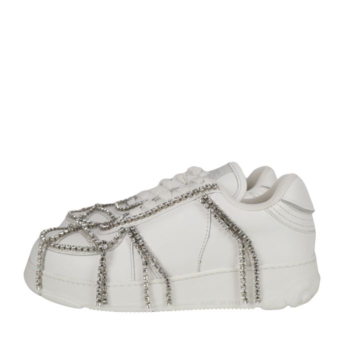 Buty damskie GCDS, trampki, rozmiar 37, białe, skórzane, codzienne, sportowe SCH4242
