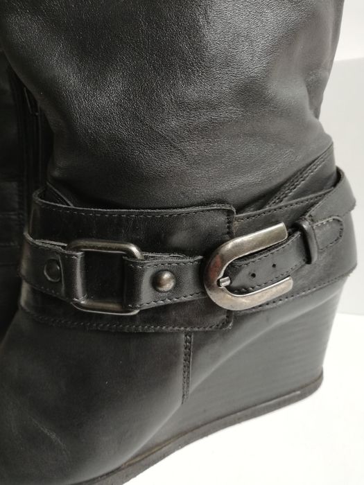 SWAG, buty włoskie, skóra naturalna r40, szeroką cholewka