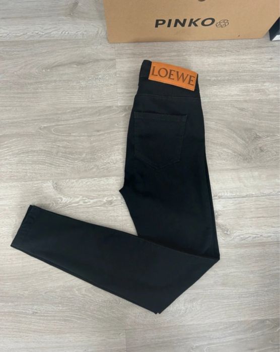 Jeansy Loewe 100% bawelna czarne XS