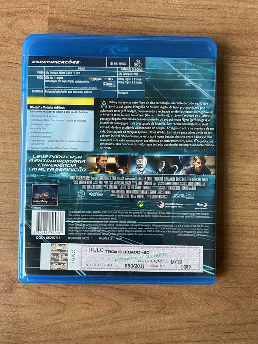 Tron o Legado Blu-ray com legendas Português
