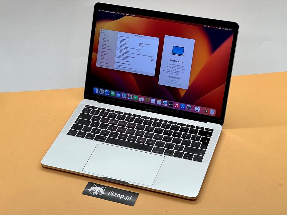 Macbook Pro 13 Silver 256GB SSD 16GB RAM FV23