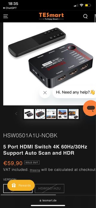 Switch HDMI TESmart