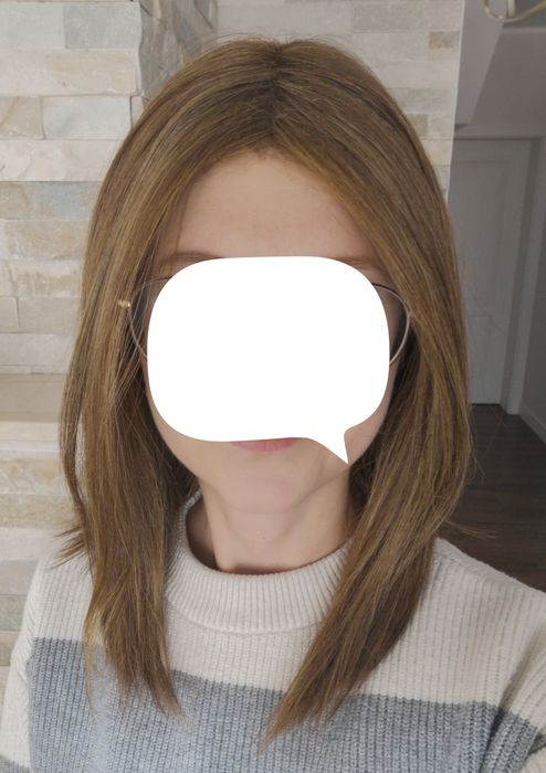 Peruka damska, po chemioterapii, jak prawdziwe, plus zestaw kosmetyków