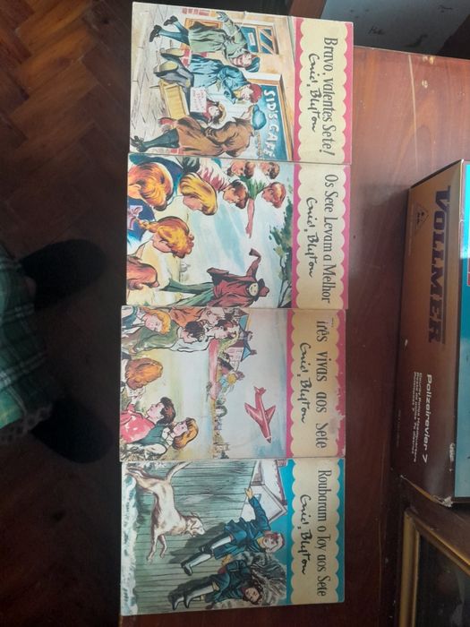 Livros colecção dos Sete.