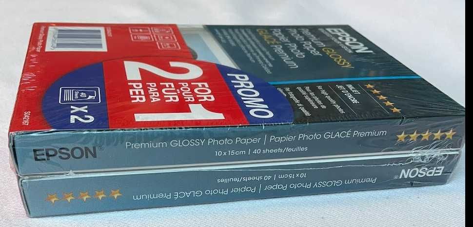 Foto papier Epson Premium GLOSSY 10z15cm, duo box, 80 ark
