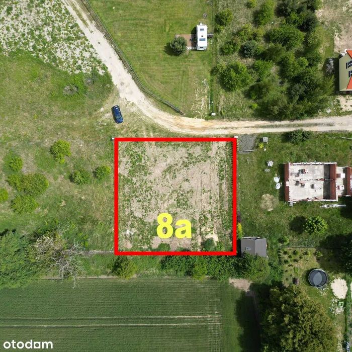 Działka 8 arów w Siedliskach 15 km od Opola