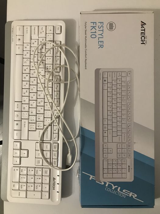 Клавіатура дротова A4tech FK10 (White)