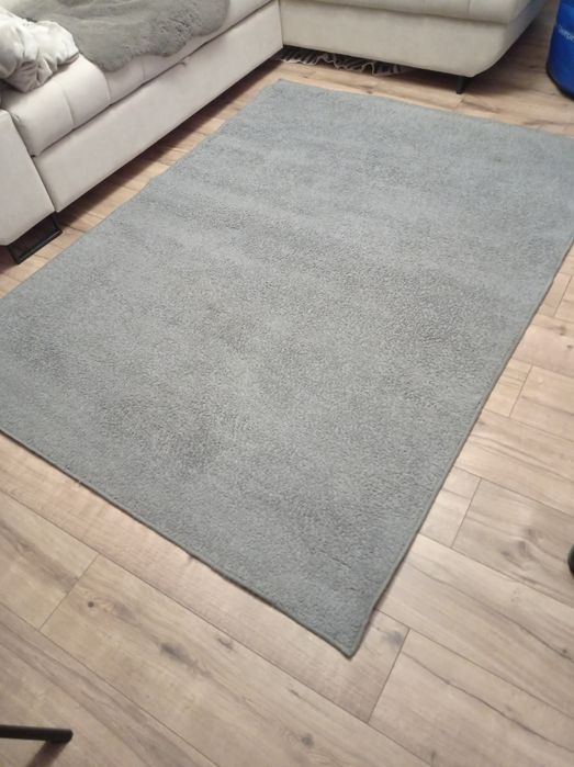 Dywan 225 x 150 cm piękny duży 1,5 x 2,25 2 m metra szary popielaty