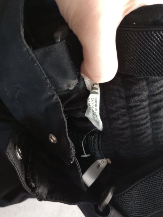 Spodnie narciarskie zimowe na szelkach H&M