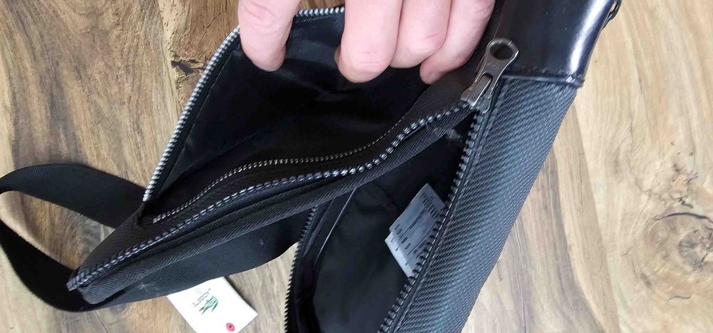 LACOSTE oryginalna nerka, listonoszka, saszetka. Dowód zakupu. NOWA.