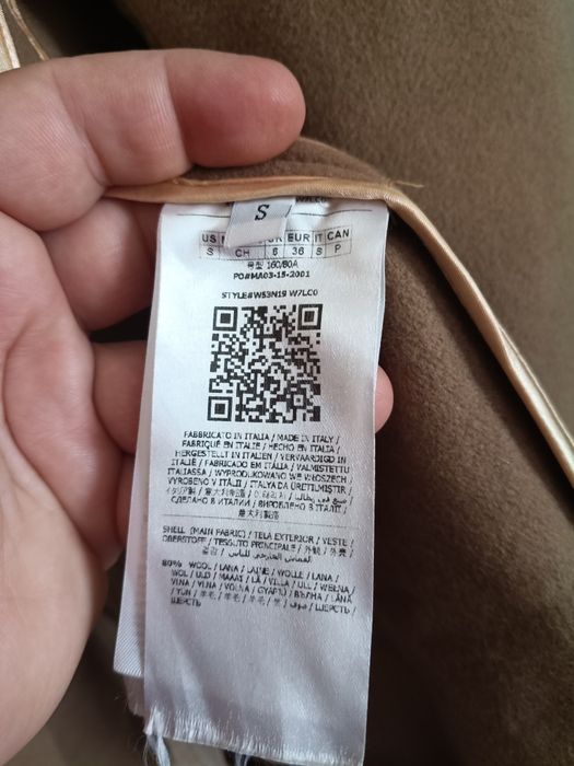 Płaszcz damski Guess S  (80 % wełna)