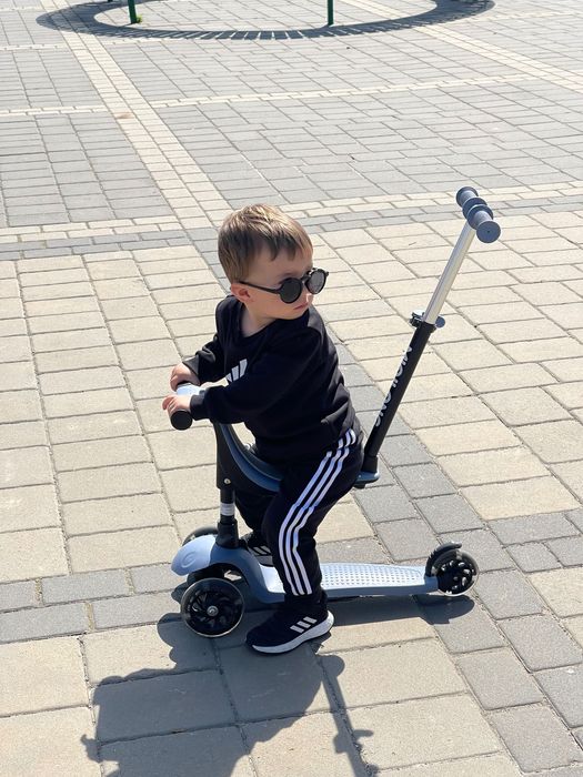 Біговел самокат 2в1 з батьківського ручкою