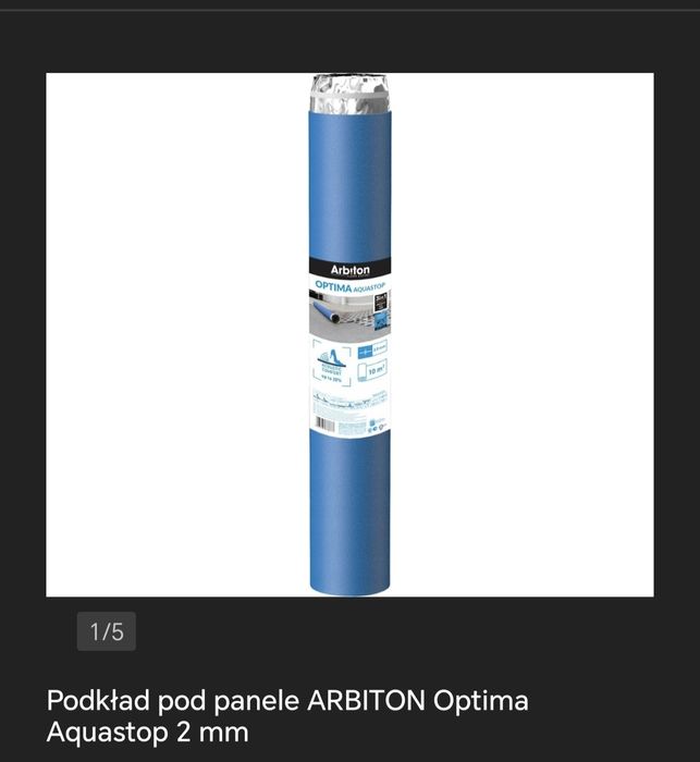 Podkład pod panele podłogowe Arbiton Optima Aquastop 2mm